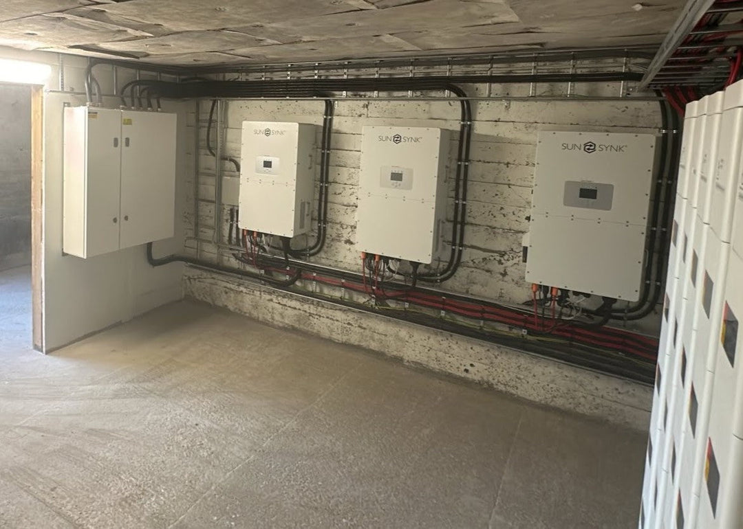 Synsynk og Afore batterier satt opp av Norsk Sol